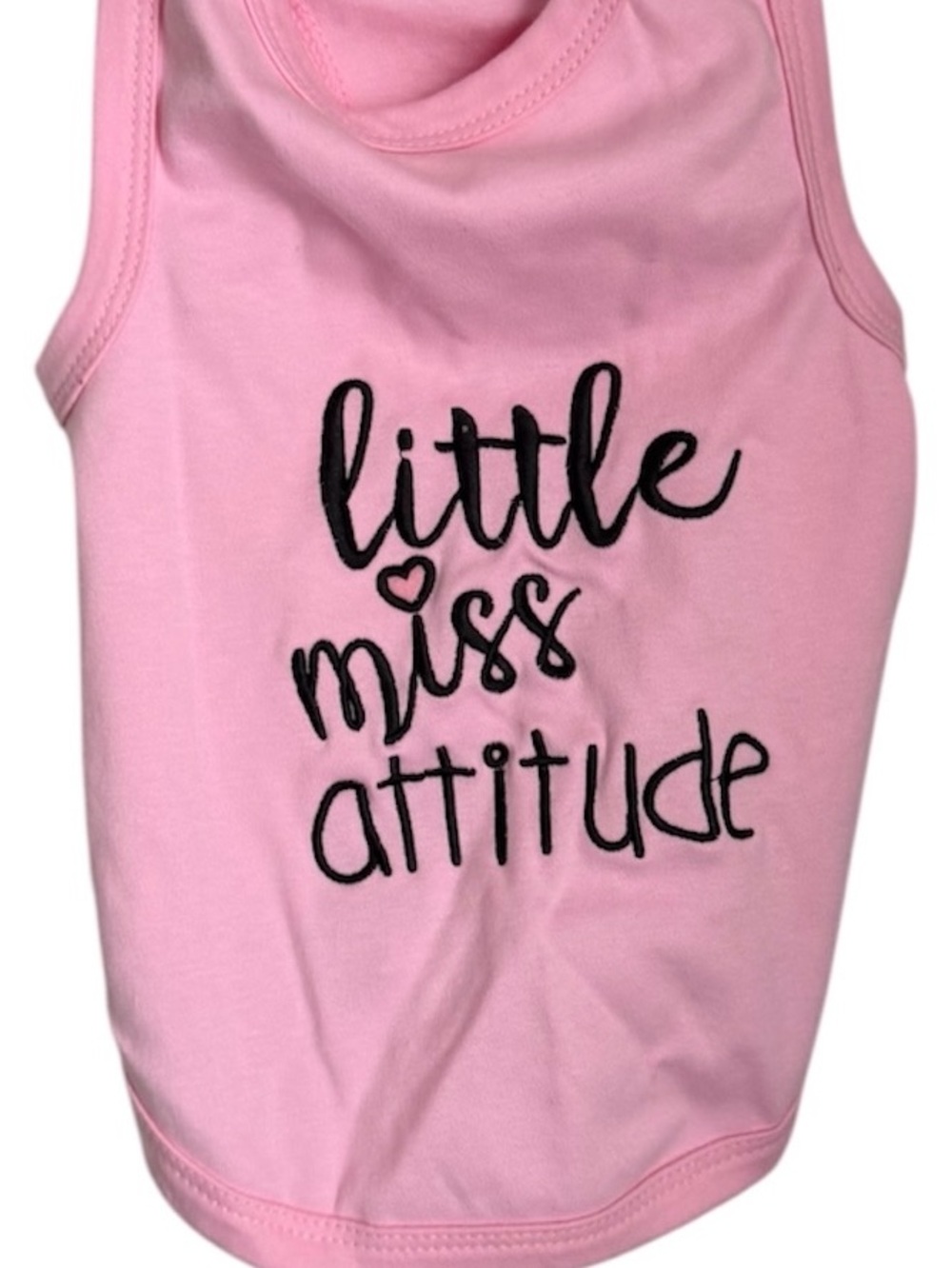 Pink Little Miss Attitude Dog Tank